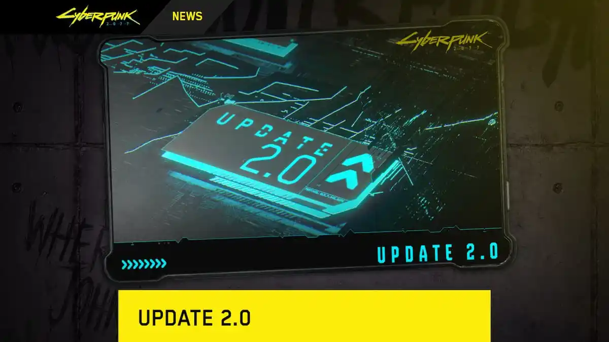 patch 2.0 update for Cyberpunk 2077