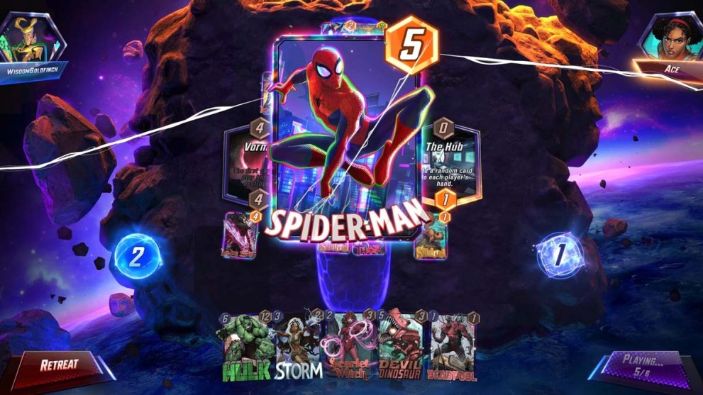 Spider-Man card in Marvel Snap
