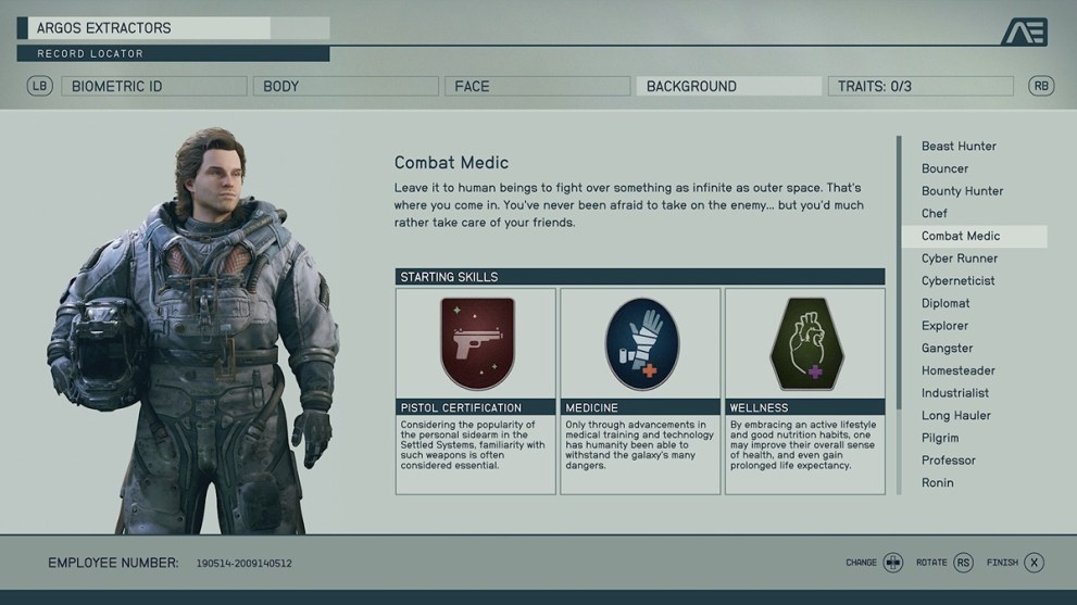 Combat Medic Background