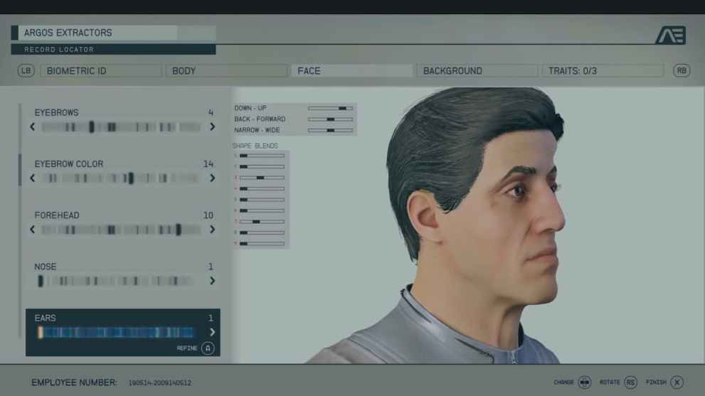 Best character creations in Starfield, Sylvester Stallone