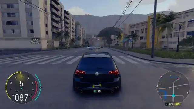 Ghost cars spawning in front of my VW GTI in The Crew Motorfest