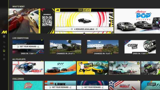 The playlist main screen from The Crew Motorfest