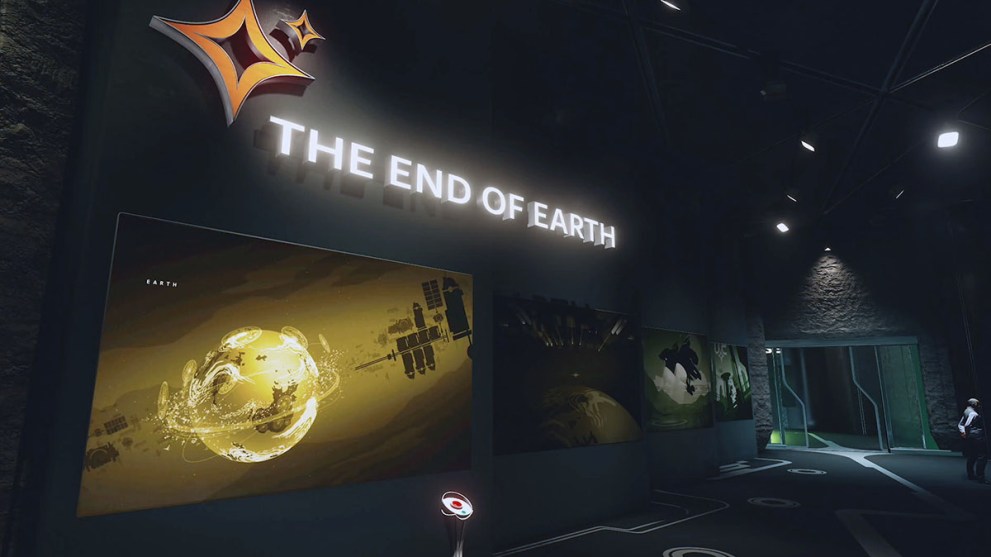 The End of Earth exhibition on New Atlantis in Starfield