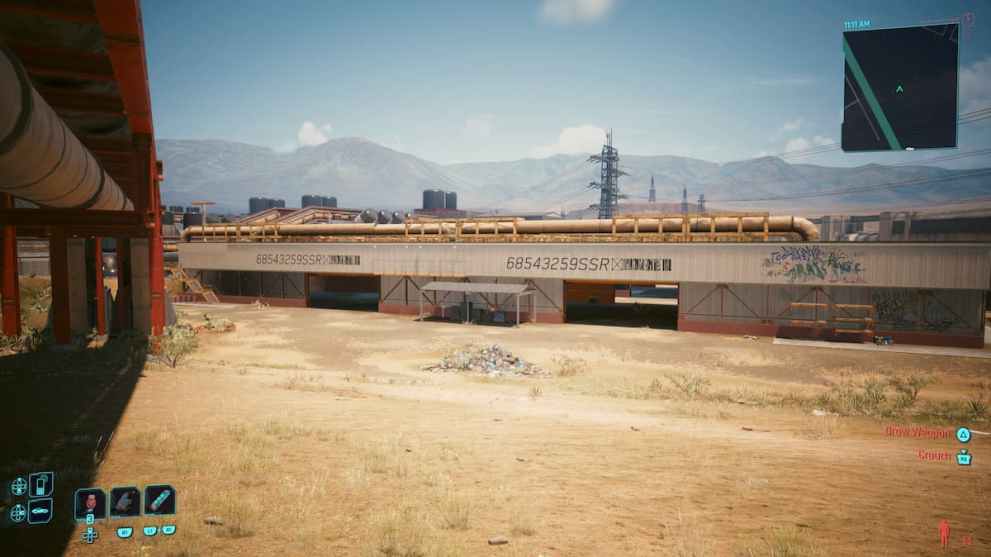 warehouse with ken block car