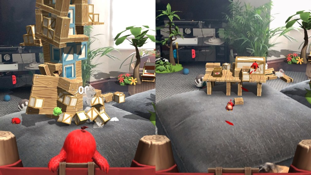 angry birds AR screenshots