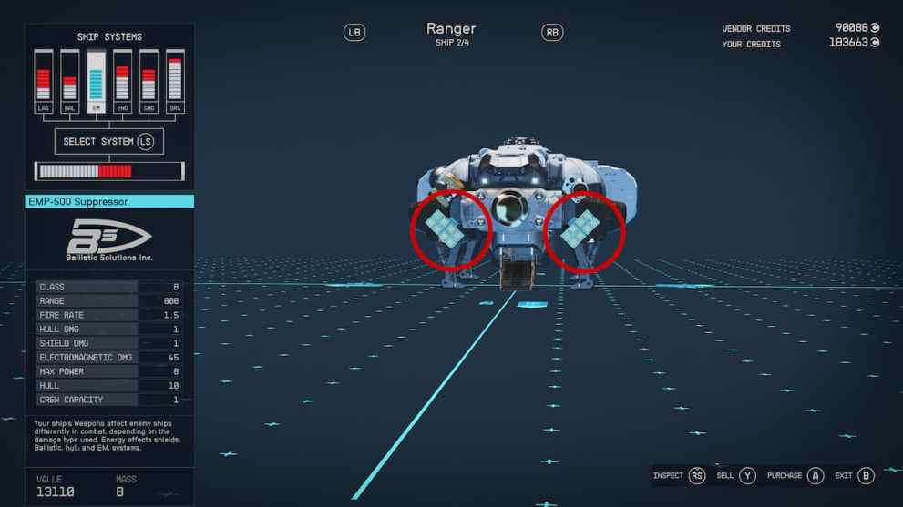 Ship Electromagnetic in Starfield