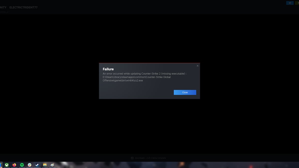 How To Fix Missing Executable Counter-Strike 2 Error For CS2 - Twinfinite