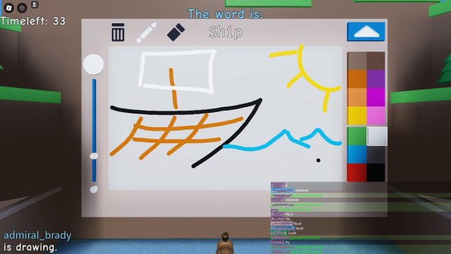 drawing a picture in guess the drawing on roblox