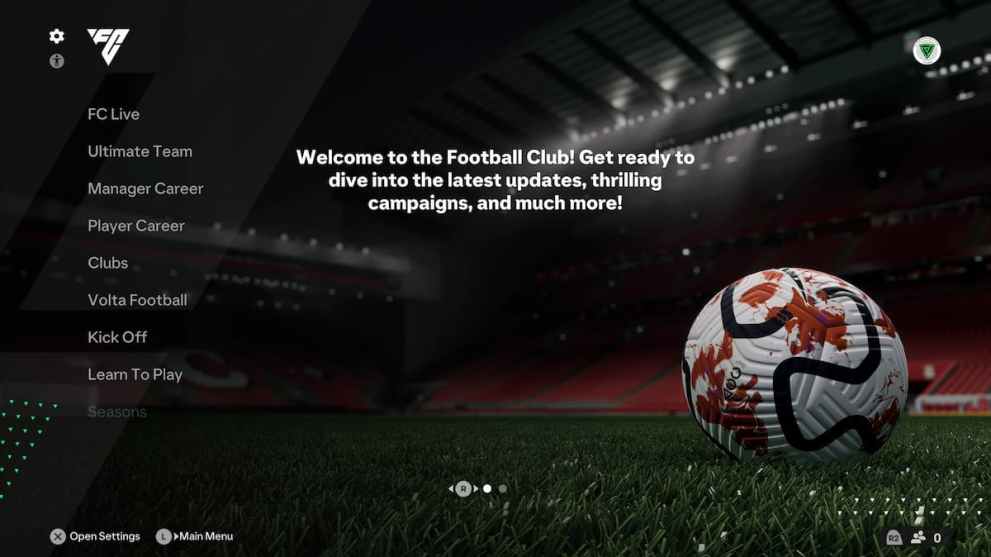 Main Menu Difficulty Change EA FC 24