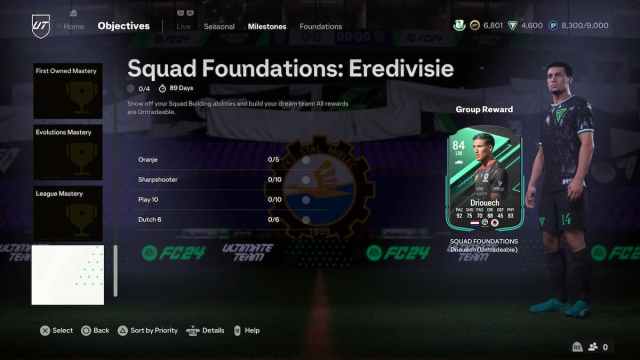 Where to Find Eredivisie Foundations Objectives EA FC 24