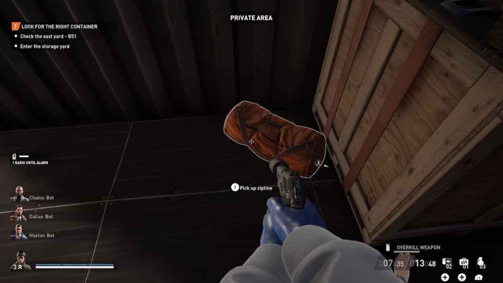 Zipline Equipment in Payday 3 99 Boxes