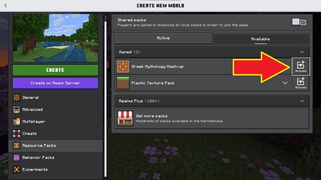 installing a resource pack in minecraft bedrock edition