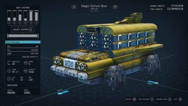 Miss Frizzle's Magic School Bus in Starfield