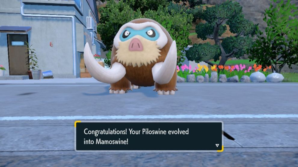 Evolving Piloswine into Mamoswine