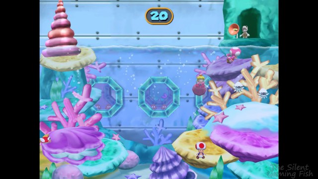 mario party 7 peach underwater minigame