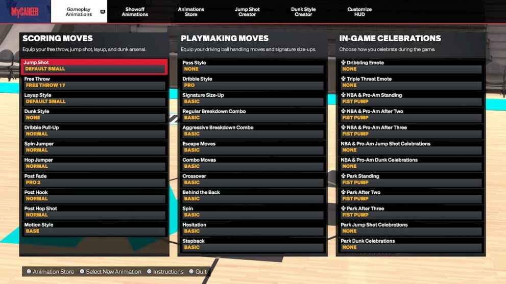 Changing Animations NBA 2K24