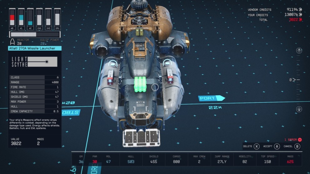 How to Find & Fix Unattached Modules on Your Ship in Starfield