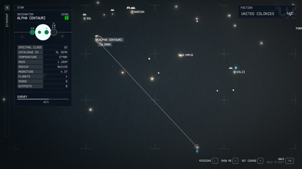 Starfield how to get to the Tirna Alpha star system