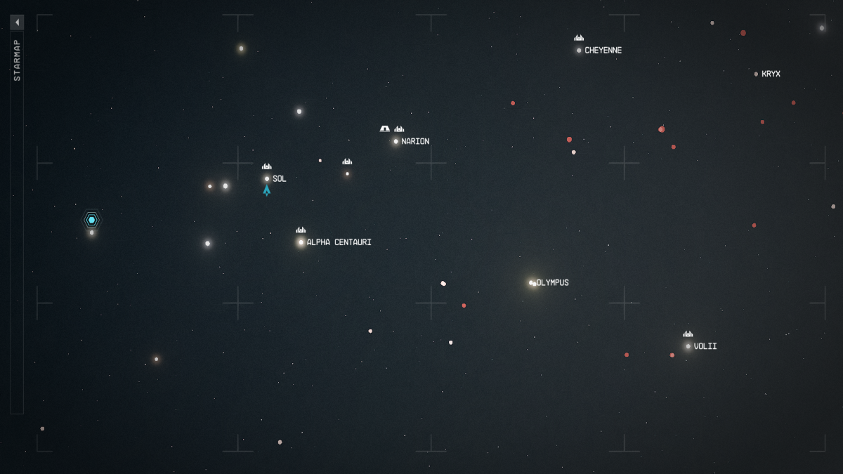 All Star Systems in Starfield
