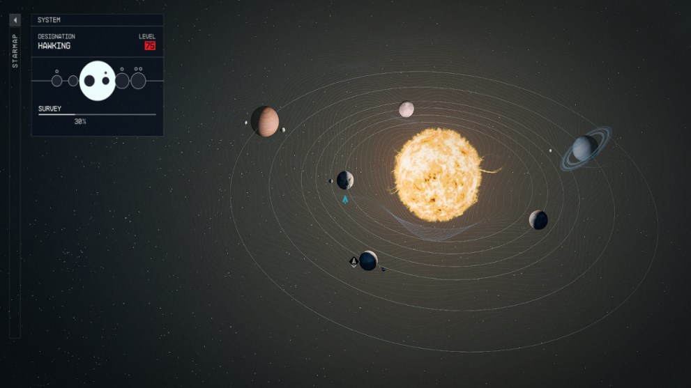 Starfield what is in the Hawking star system