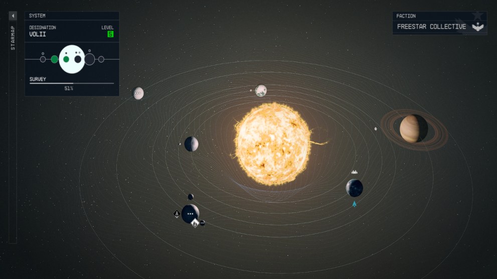 Starfield what is in the Volii star system