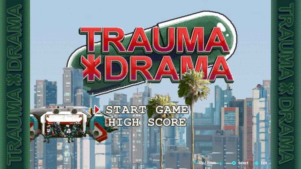 trauma drama start screen