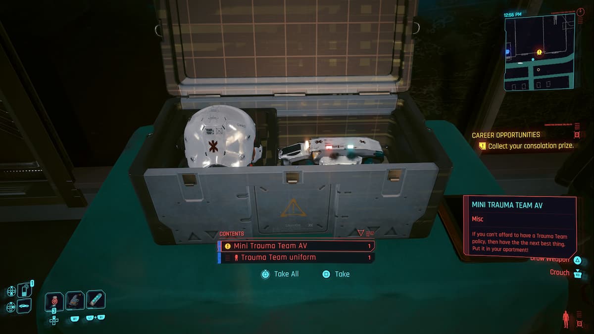 How To Get Trauma Team Uniform And Mini AV In Cyberpunk 2077 Twinfinite how-to-get-trauma-team-uniform-and-mini-av-in-cyberpunk-2077-twinfinite