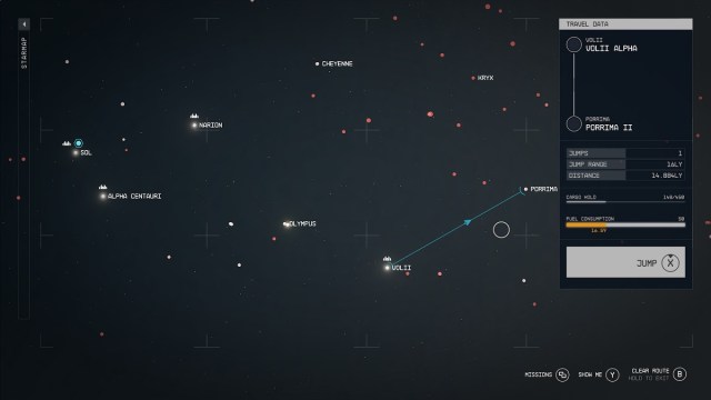 where to find the porrima system in starfield