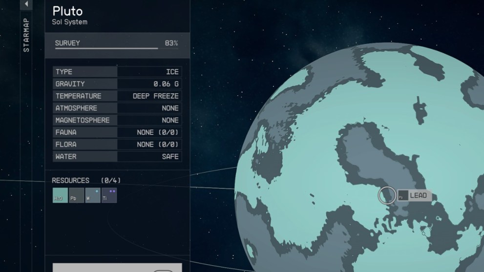 where to find titanium on pluto