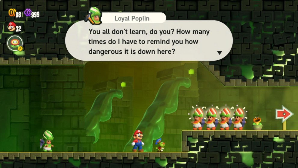 miners being scolded in mario wonder