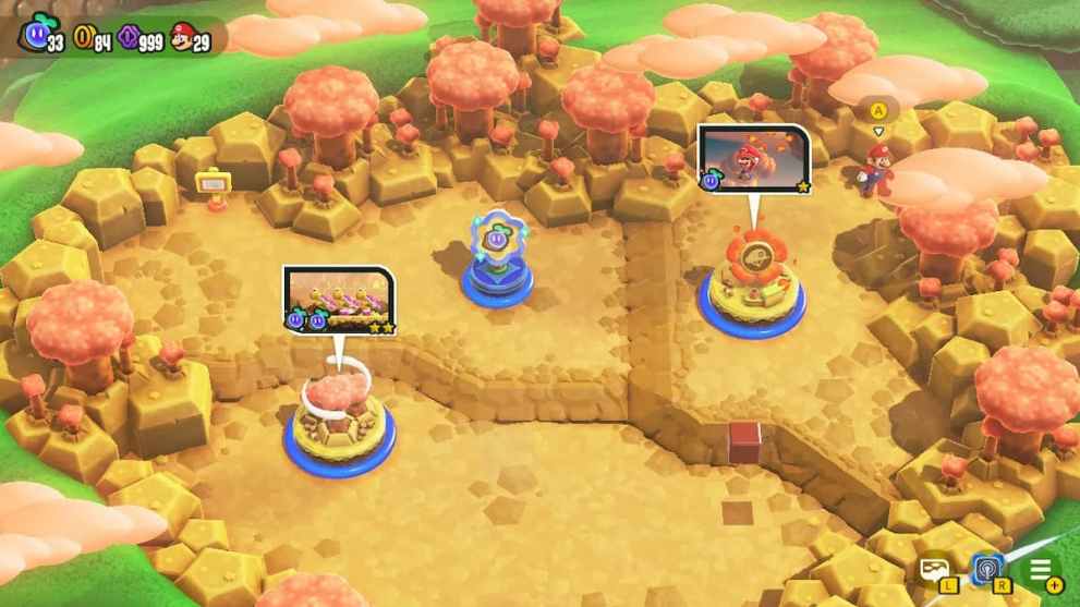The first Captain Toad location in Mario Bros Wonder