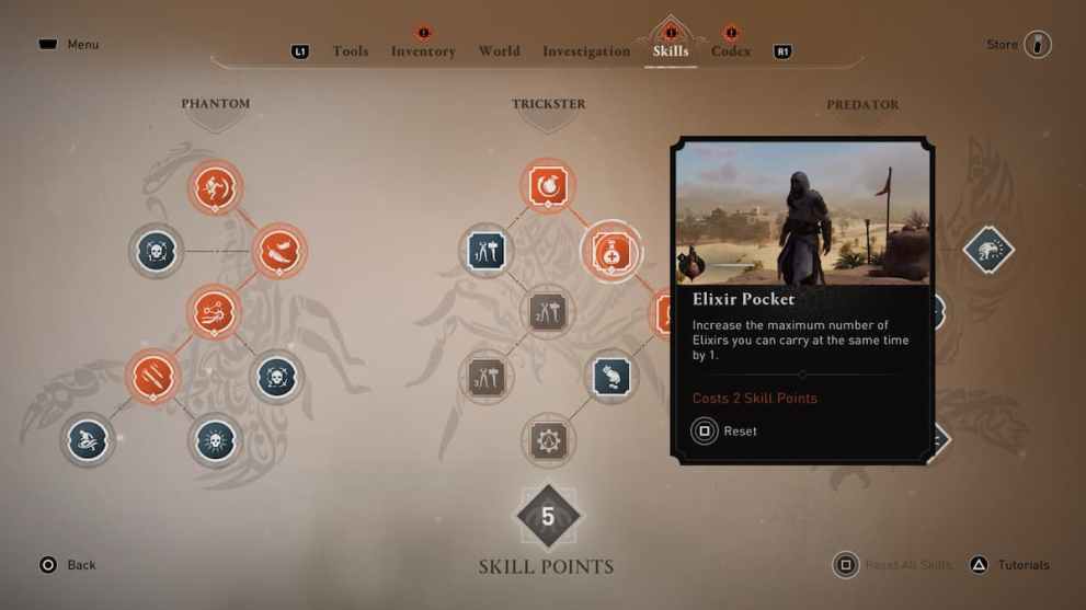 assassin's creed mirage elixir pocket