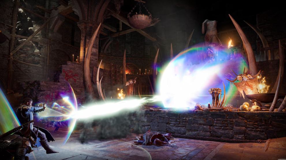 Wyll using magic in Bauldur's Gate 3