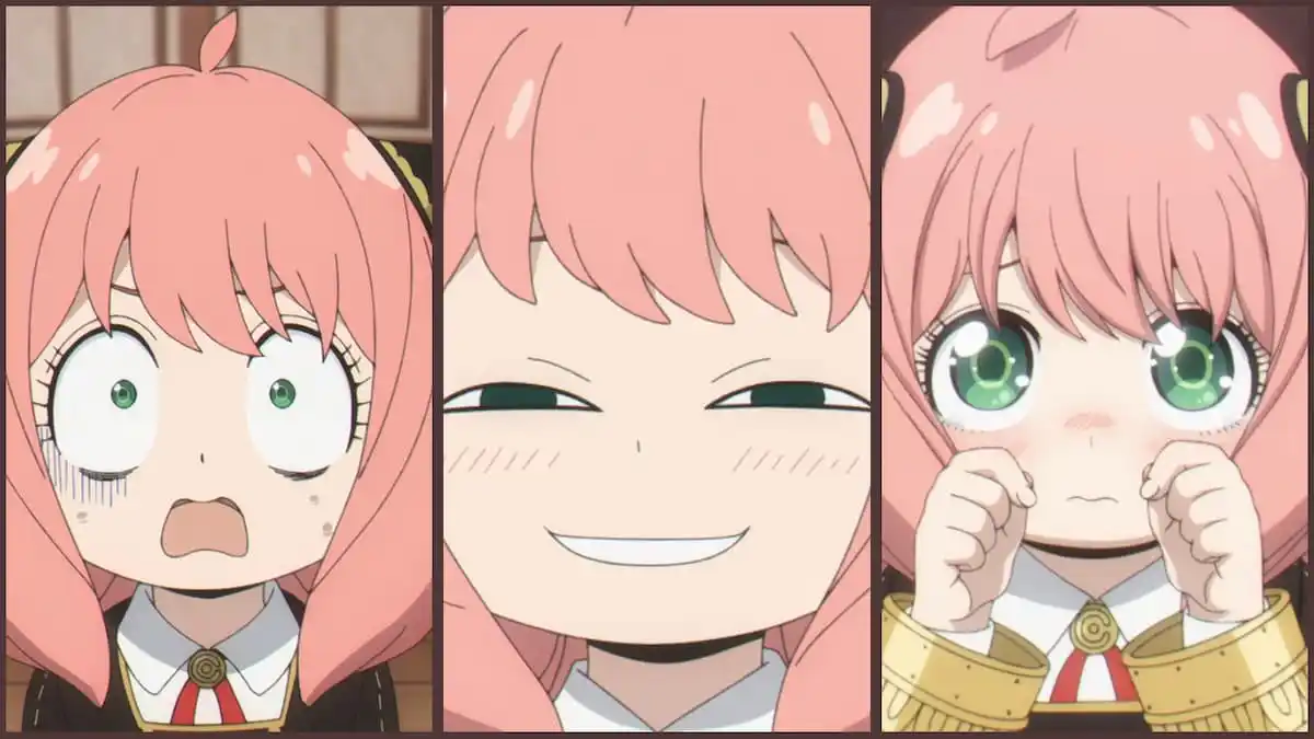 anime version, Anya's Heh Face / Anya Smug Face