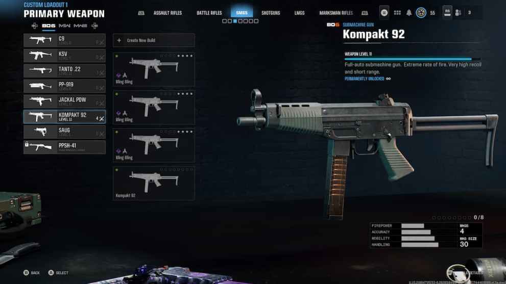 Call of Duty SMG Warzone Kompact 