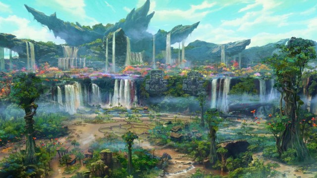 Concept Art of Kozama'uka in Final Fantasy XIV Dawntrail