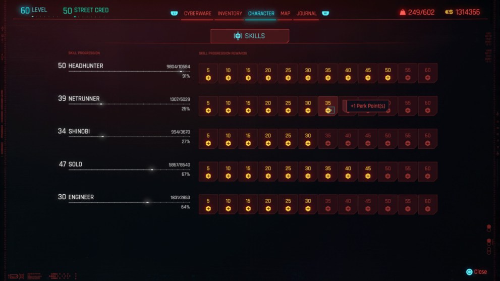 Cyberpunk 2077 Best Netrunner Build: Best Attributes, Perks, Cyberware ...