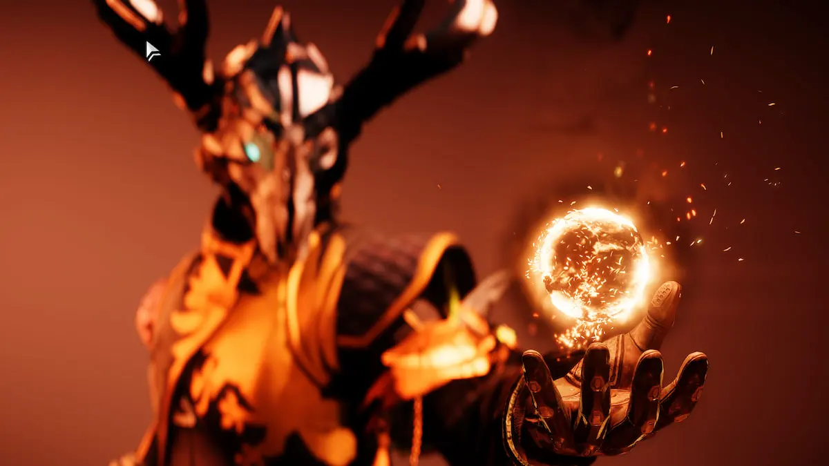 The background of the Warlock Solar Subclass screen
