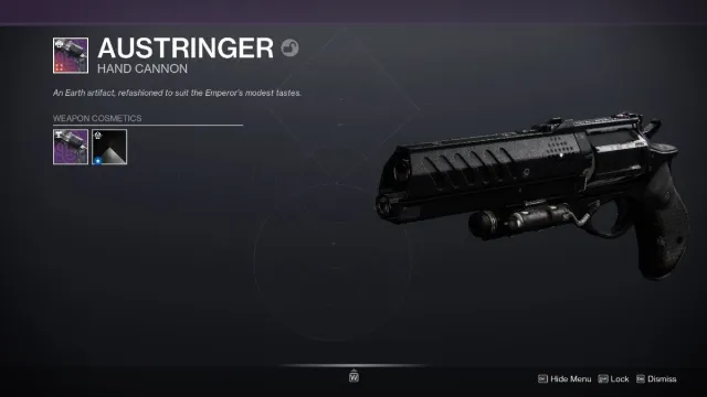 Destiny 2 Austringer Hand Cannon