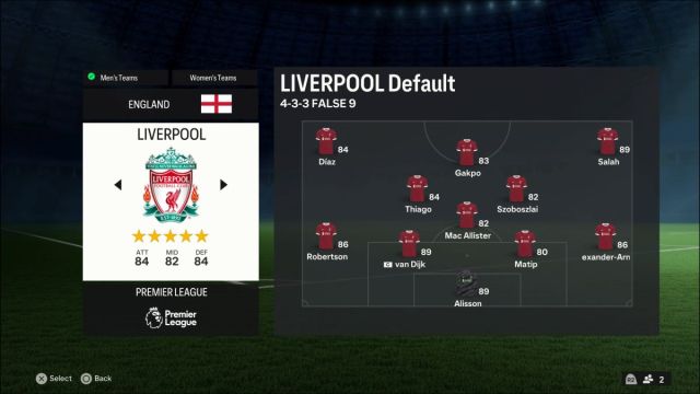 EA FC 24 Liverpool Squad