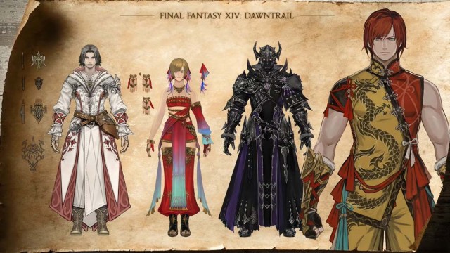 Final Fantasy XIV Dawntrail job gear concept art