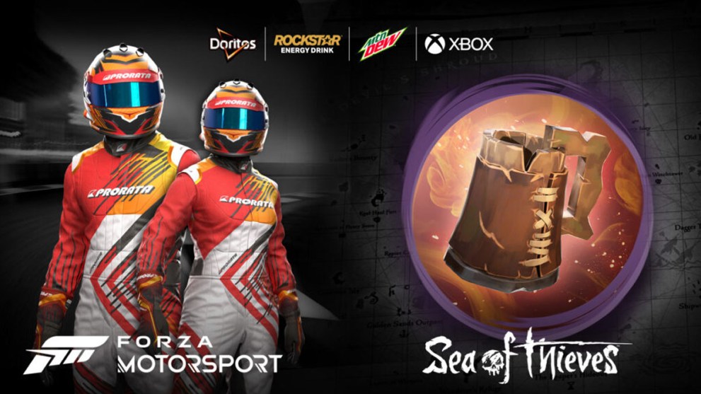 Forza Motorsport and Sea of Thieves prizes in Xbox x Rockstar Energy promotion