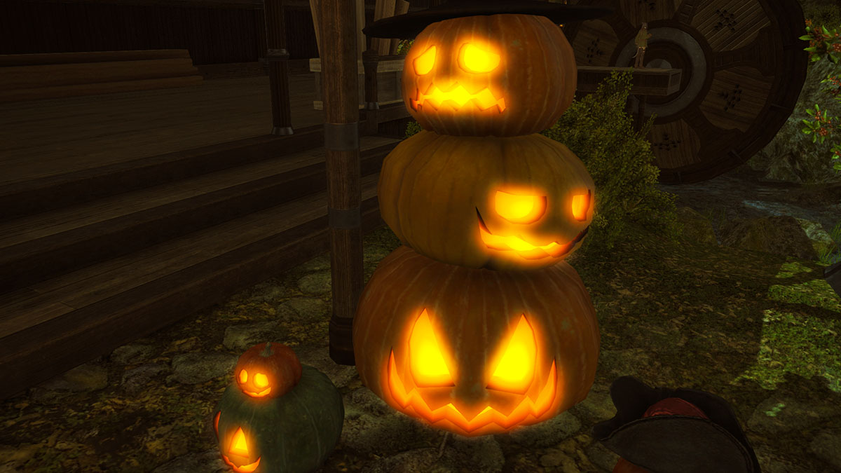 Halloween Pumpkin Decoration in Final Fantasy 14