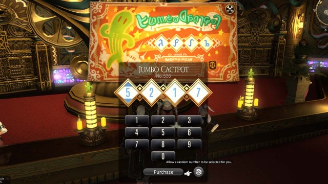 Jumbo Cactpot in Final Fantasy 14