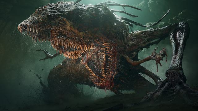 A disturbing boss with many teeth in Lords of The Fallen 2023