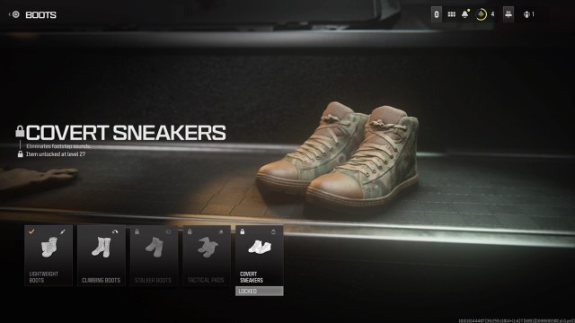 Dead Silence perk in MW3 in the form of Boots