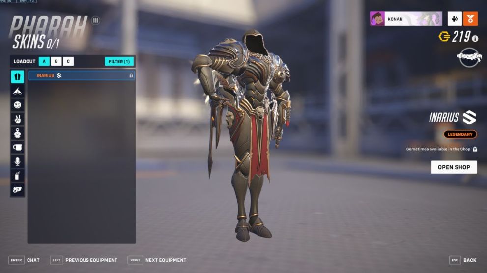 Pharal's Inarius skin in Overwatch 2