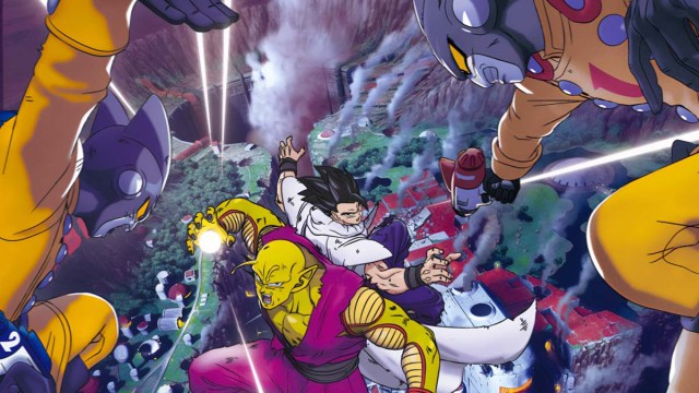 Picollo and Gohan fight Androids in Dragon Ball Super Hero