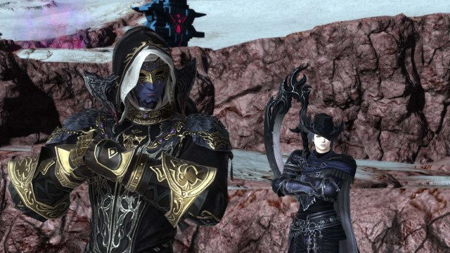 Player character and Zero in Final Fantasy 14