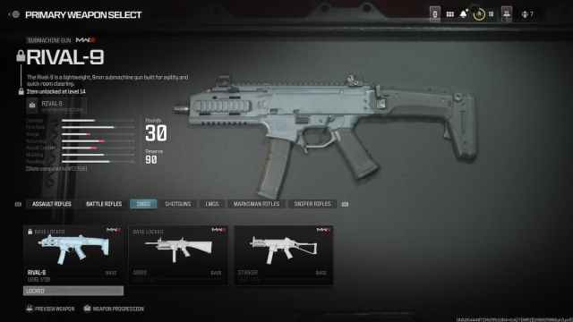 Rival-9 Submachine Gun in Modern Warfare 3